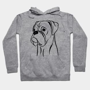 Boxer (Black and White) Hoodie